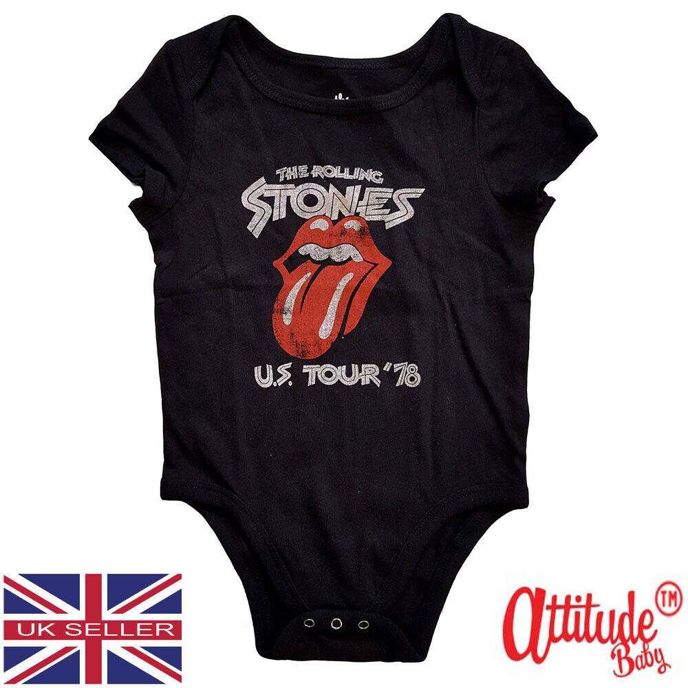 Rolling Stones Kids Baby GrowsOfficialRock Band Baby GrowKids Rock