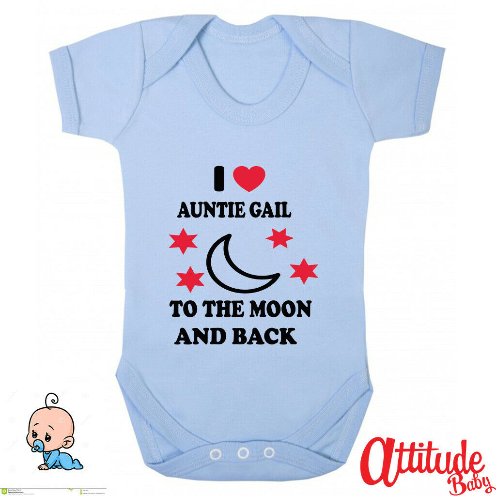 Funny Baby Grows-Personalised-I Love Aunty Name To The Moon And Back-Baby Shower - Funny Baby Grows-Rock Band Baby Grows-Attitude Baby UK Funny Baby Grows-Personalised-I Love Aunty Name To The Moon And Back-Baby Shower - Funny Baby Grows-Rock Band Baby Grows-Attitude Baby UK