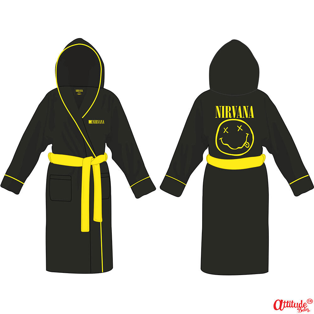 Nirvana BathrobesAdultUnisexOfficial MerchandiseNirvana Dressing Gown Funny Baby Grows