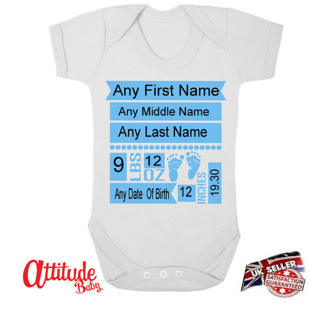 personalised premature baby clothes